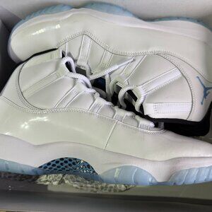 NIKE AIR JORDAN 11 RETRO XI WHITE/LEGEND BLUE-BLACK SIZE MEN'S 11 [CT8012-104]